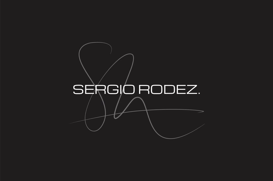 Logotipo de Sergio Rodez con su firma manuscrita